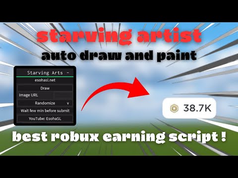 [NEW} Starving Artist I Auto Draw Image, Auto Color, Auto steal Art - Roblox Script 2025 June