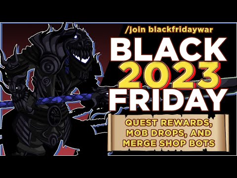 AQW || (SEASONAL) Black Friday 2023 - Shadow Dragon Shinobi Class (All Bots) || GRIMLITE REV ||