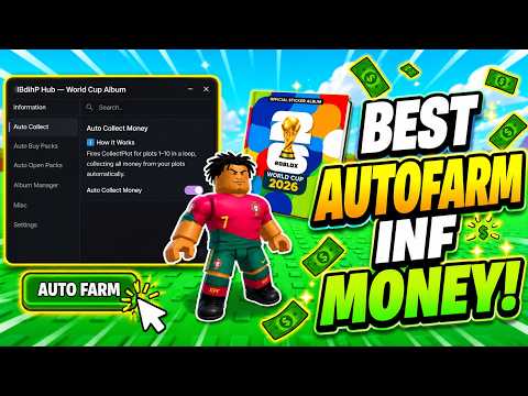 World Cup Album Script | Auto Farm, Auto Collect, Auto Buy, Auto Open & More!