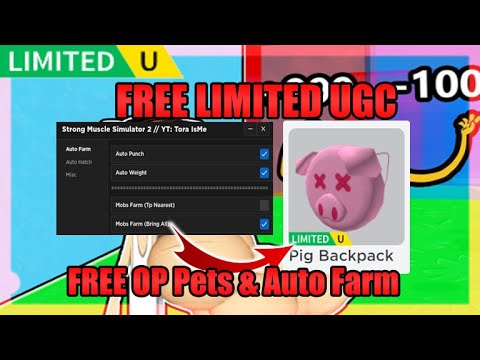[FREE LIMITED UGC] Strong Muscle Simulator 2 Script • Free OP Pets • Auto Farm