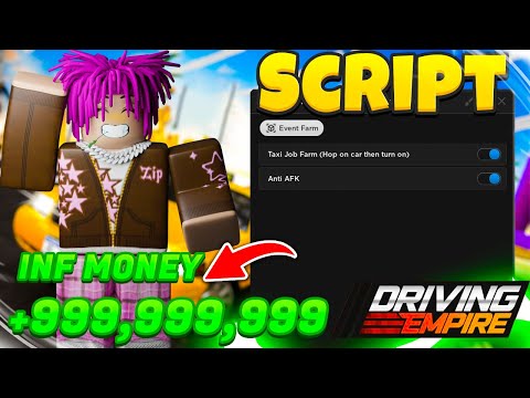 DRIVING EMPIRE TAXI EVENT SCRIPT (Taxi Auto farm / 10 MIL CASH PER HOUR!) *PASTEBIN 2023*