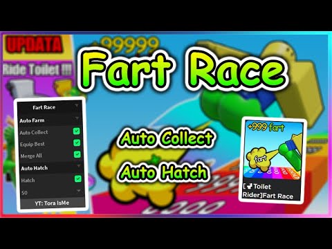 Fart Race Script - Auto Collect | Auto Hatch