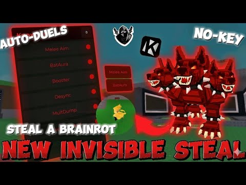 Steal a brainrot Script keyless duels Desync, Booster, AutoAim, BatAura, Autohit, Infejumps