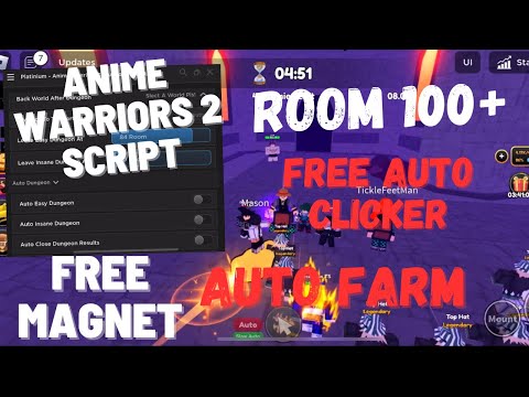 *NEW* Anime Warriors 2 OP Script | Auto Farm | Auto Dungeon | Auto Hatch Eggs | Infinite Yen | 2023!