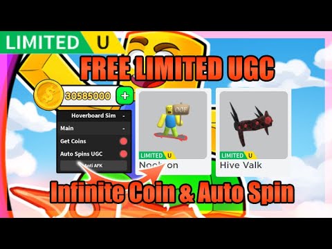 [FREE LIMITED UGC] Hoverboard Simulator Script • Infinite Coins • Auto Spin