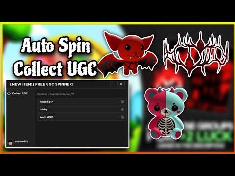 [ 3 Free UGC ] [NEW ITEM!] FREE UGC SPINNER! - Auto Spin Collect UGC