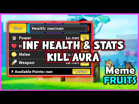 (OP) Meme Fruits Script • Inf Stats • God Mode