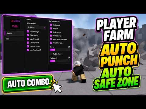 The Strongest Battlegrounds Script | Auto Combo, Player Farm, Auto Punch, Auto Safe Zone & More!