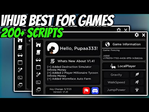 VHUB SCRIPT GUI 200+ SCRIPTS | ARCEUS X DELTA FLUXUS HYDROGEN PC!