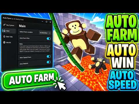 🐒 +1 Speed Monkey Escape Script | AUTO FARM, AUTO WIN, AUTO SPEED & More! | 2026