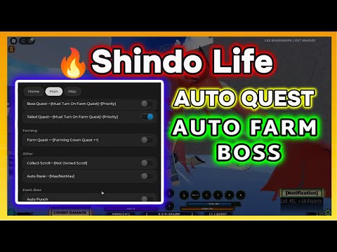 🔥 NEW SCRIPT SHINDO LIFE 🔥 Working Auto Farm, Auto Quest And More