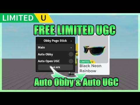 FREE LIMITED UGC] Obby But You're on a Pogo Stick Script • Auto Obby • Auto UGC