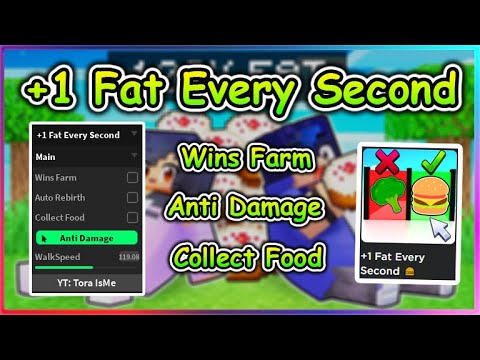 +1 Fat Every Second Script - Wins Farm | Anti Damage
