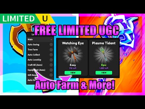 [FREE UGC LIMITED] Lumber Legends Simulator Script • Auto Farm