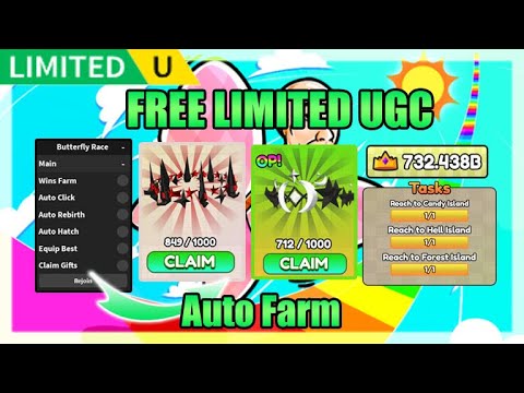 [FREE LIMITED UGC] Butterfly Race Script • Auto Farm & More