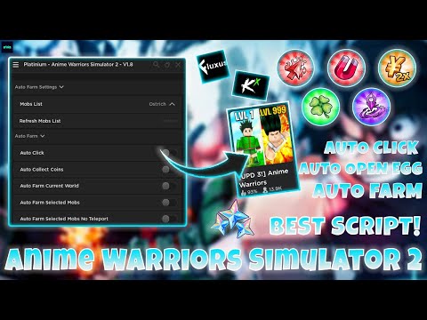 [UPD 4!🔥] Anime Warriors Simulator 2 Script GUI Hack | Auto Farm + Open Eggs | *PASTEBIN 2023*