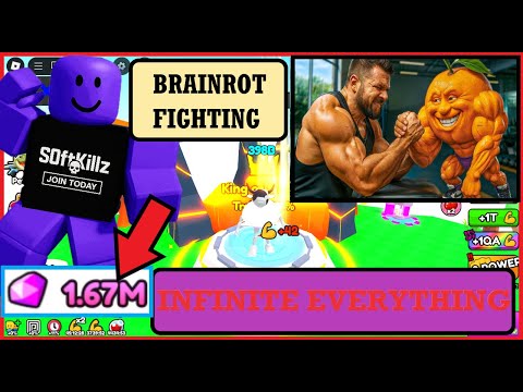 3/3💎[INF] BRAINROT FIGHTING | INFINITE GEMS & MORE⭐