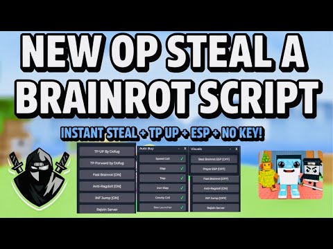 🔥 NEW OP STEAL A BRAINROT SCRIPT | INSTANT STEAL +ESP +TP + SPEED & More Using Delta Executor Roblox