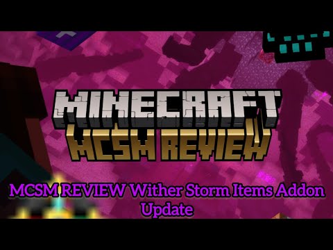 MCSM REVIEW Wither Storm Addon Update Beta v3.4 (No Music and Fixed Lag)