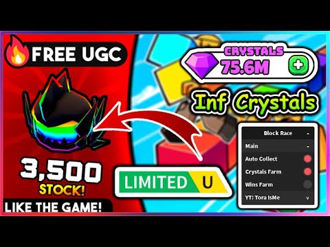Block Race Script - Infinite Crystals | Collect Block