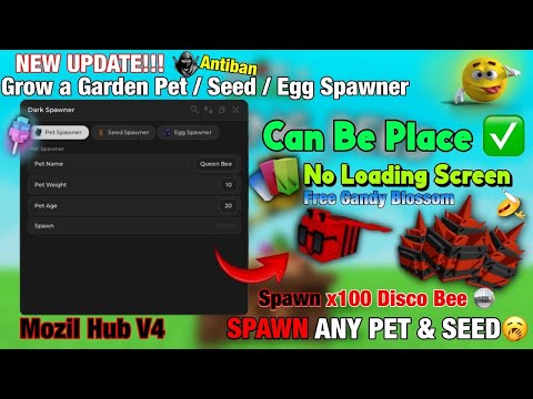 [🌼] BEST Pet & Seed & Egg Spawner Grow a Garden Script - Mozil Hub V4 | PLACEABLE | KEYLESS