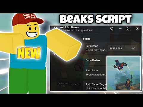 Beaks Op Script - Auto Aimbot Farming, Farm Zone, Auto Shoot, Toggle Auto Shoot, Teleport 