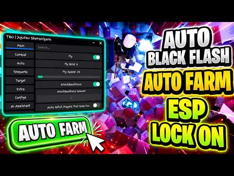 Jujutsu Shenanigans Script | Auto Black Flash, Auto Farm, ESP, Lock on & More!