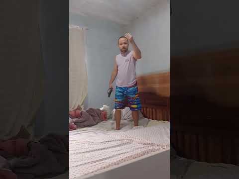 Gato enfrentando o Gigante do Colchão
