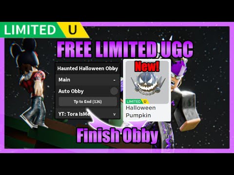 [FREE UGC LIMITED] Haunted Halloween Obby [NEW] Script • Finish Obby