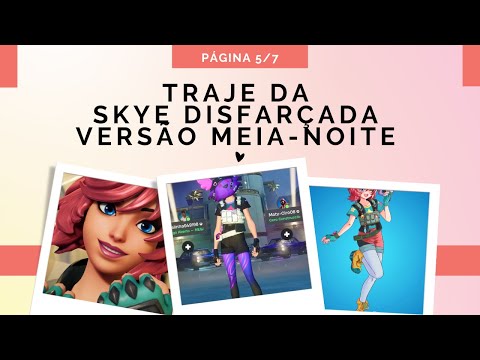 Skin Skye Disfarçada Meia-Noite