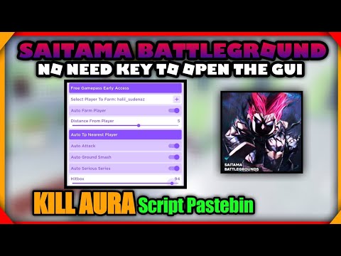 SAITAMA BATTLEGROUND Script Pastebin 2023 AUTO KILL,GODMODE, KILL-AURA, AND MORE 👊🔥 