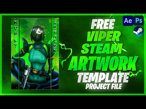 FREE VALORANT VIPER STEAM ARTWORK TEMPLATE