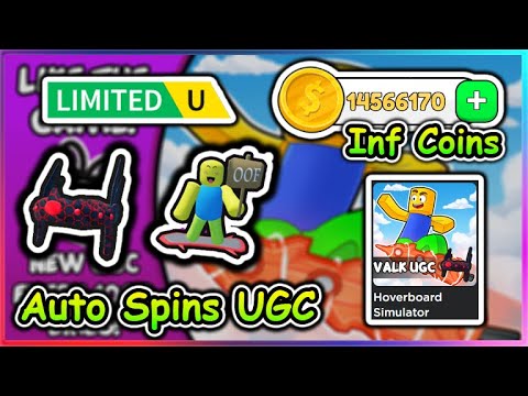 Hoverboard Simulator Script - Infinite Coins | Spins UGC