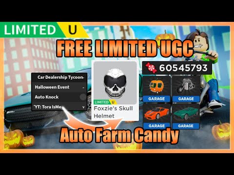 [🎃 FREE UGC LIMITED] Car Dealership Tycoon Script • Auto Farm Candy