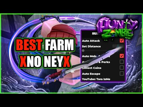 Hunty Zombie Script Hack • Best Auto Farm No Key (Tora)