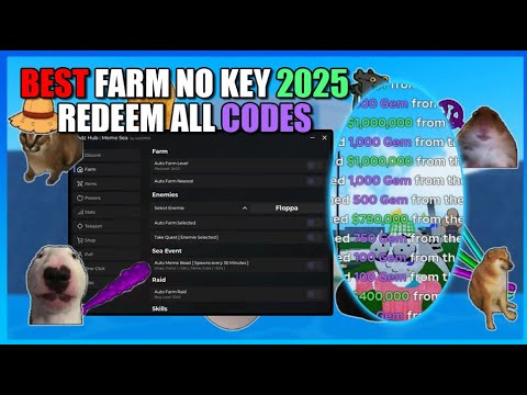 Meme Sea Script • Best Auto Farm • Redeem All Codes (No key 2025)