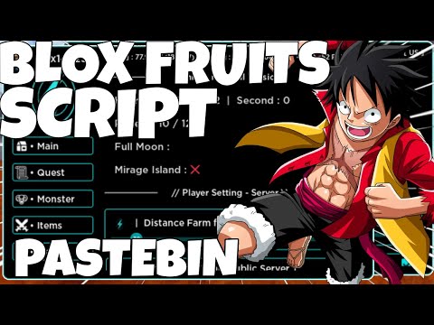 BLOX FRUITS Script Thunder Hub I AUTO FARM +DF MASTERY + GUN MASTERY I PASTEBIN 2023