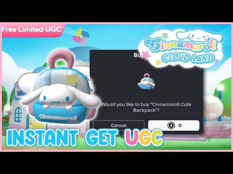 (Free UGC Limited) Cinnamoroll Cloud Land Script • Instant Get UGC 2025