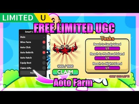 [FREE LIMITED UGC] Smurf Cat Race Script • Auto Farm