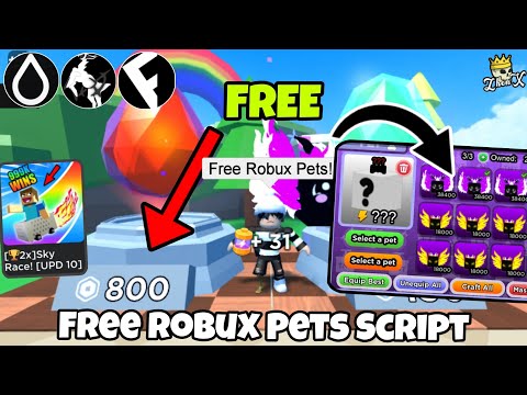FREE Robux Pets Script | Sky Race | Hydrogen • Fluxus