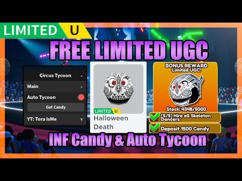 [🎃FREE LIMITED UGC] Circus Tycoon Script • Infiinite Candies • Auto Tycoon
