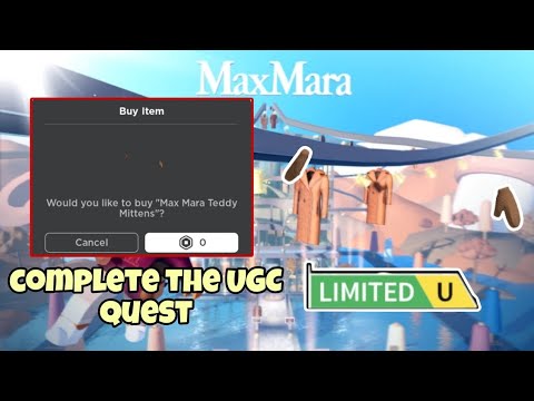 [ FREE UGC LIMITED ] Complete The Quest - Max Mara Coats Adventure