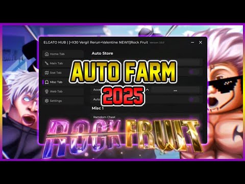 Rock Fruit Script • Auto Farm 2025 (Elgato Hub)