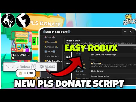 NEW Pls Donate Script 2023 - Earn EASY Robux | Fluxus • Arceus X