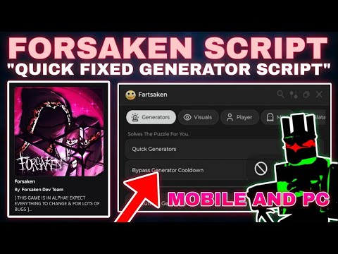 Forsaken Script - Inf Stamina, ESP, Generators (ScriptSide)