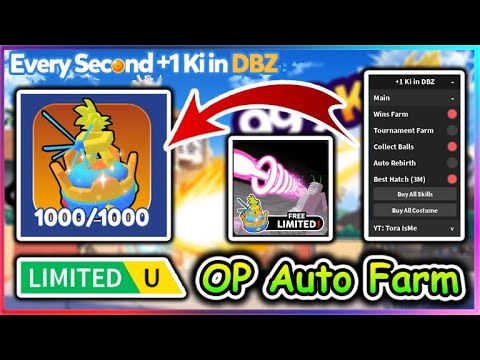 Every Second +1 Ki in DBZ Script - OP Auto Farm