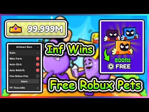 Grimace Race Script - Infinite Wins | Free Robux Pets