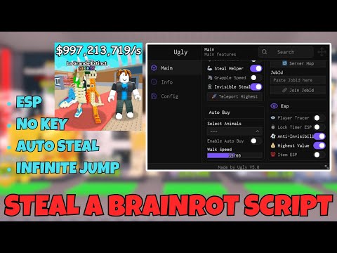 Steal A Brainrot Uglys Script