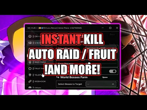 Verse Piece Script • Instant Kill • Auto Farm Mobs / Raid / Fruits & More (NS Hub)