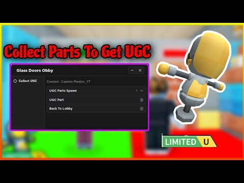 [ FREE UGC ] Glass Doors Obby - Collect Parts To Get UGC